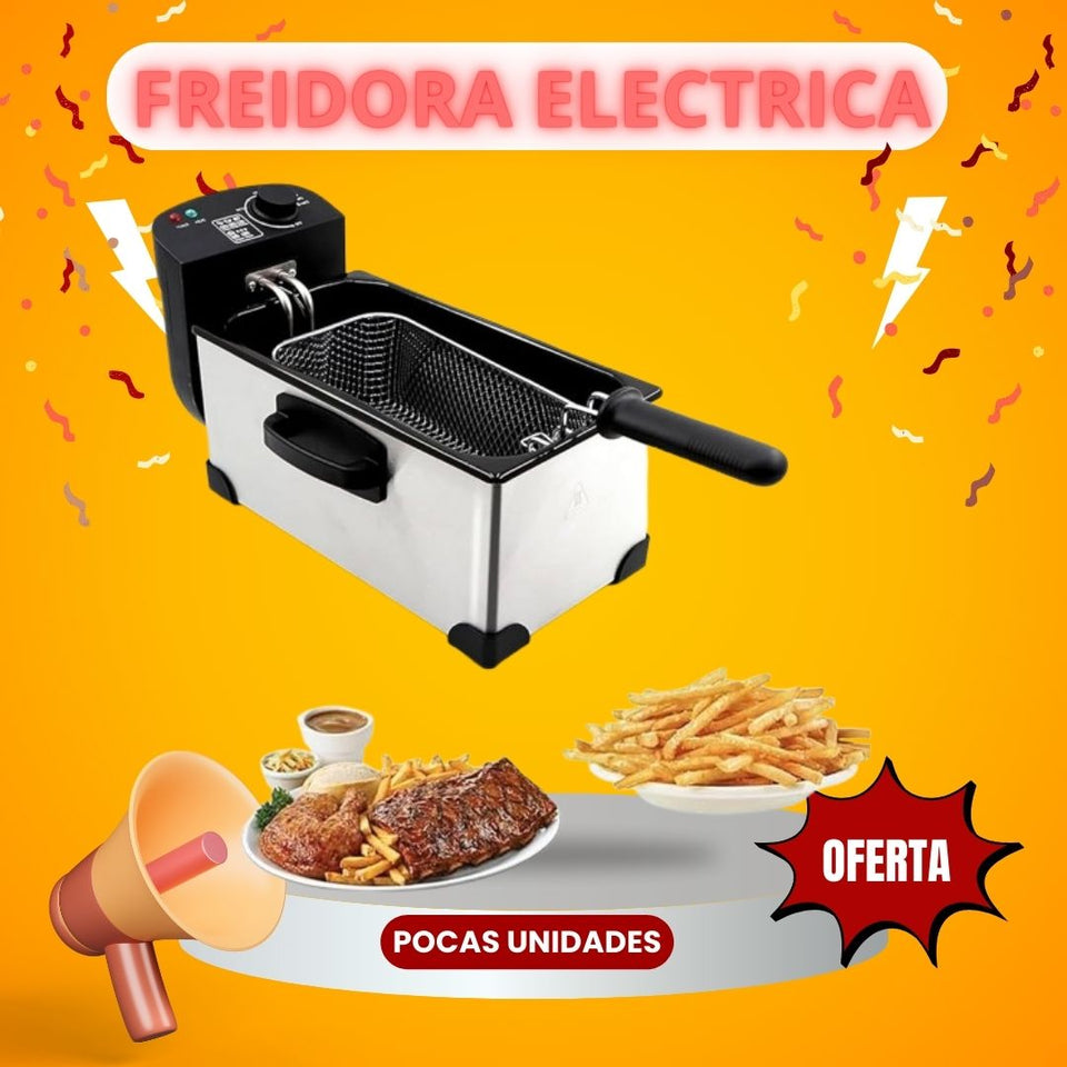 FREDIDORA ELECTRICA DE ACERO INOXIDABLE 🍟🍗🥟